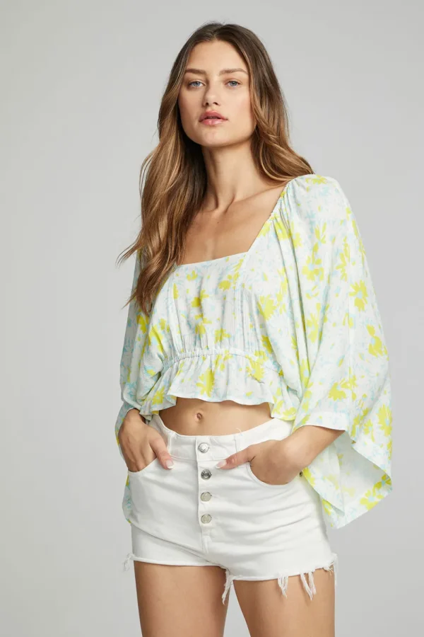 Cheap Monarch Crop Top - Daisy Floral Print Women Outerwear | Loungewear