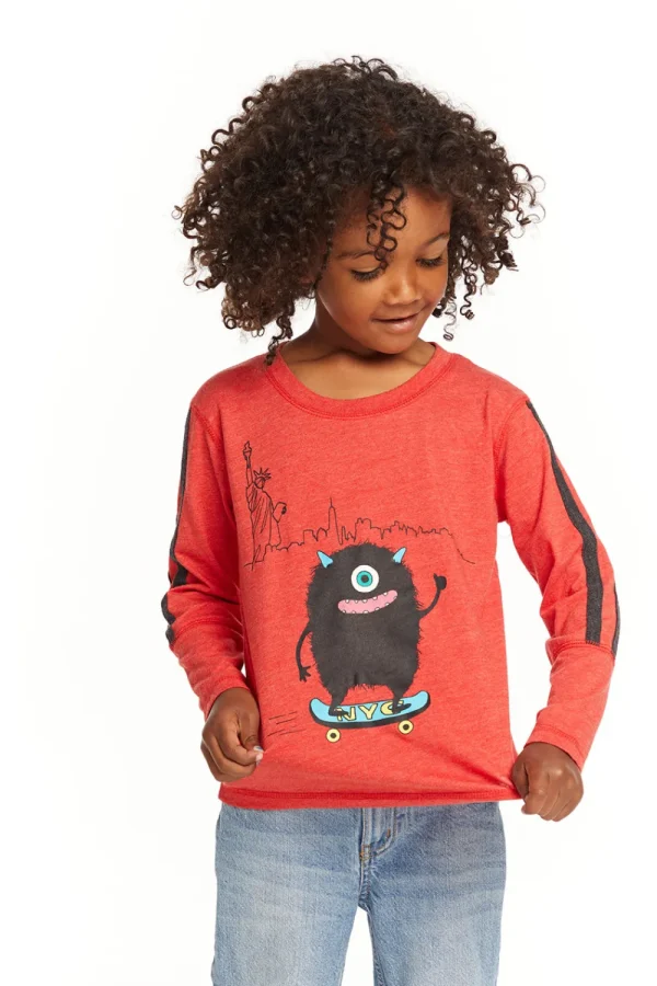 Online Monster Skater Long Sleeve Kids/BOY Boys