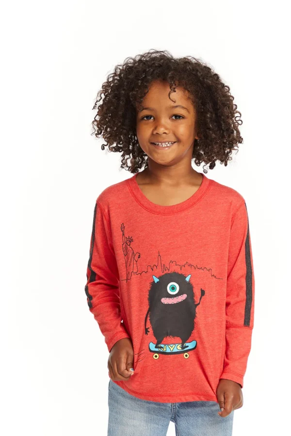 Online Monster Skater Long Sleeve Kids/BOY Boys