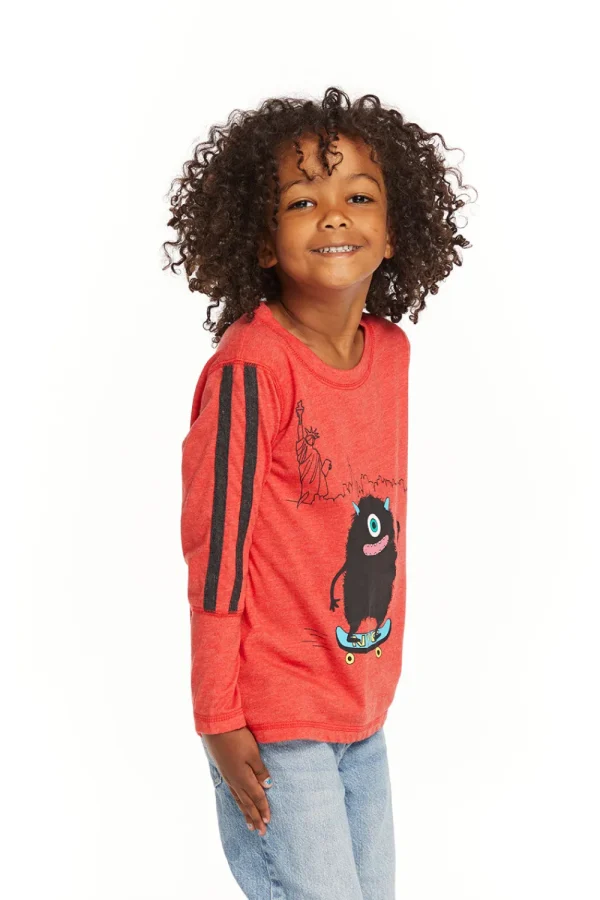 Online Monster Skater Long Sleeve Kids/BOY Boys