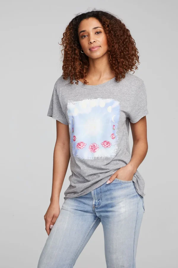 Best Moon And Roses Tee Women Loungewear | Graphics