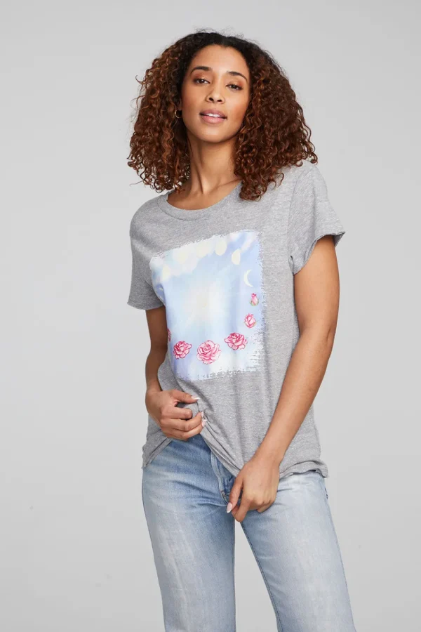 Best Moon And Roses Tee Women Loungewear | Graphics