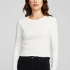Online Moonlight Bright White Long Sleeve Women Loungewear | Tops