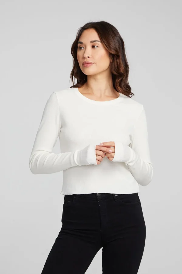 Online Moonlight Bright White Long Sleeve Women Loungewear | Tops