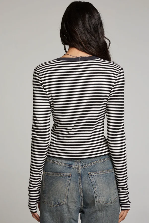 Online Moonlight Punk Stripe Long Sleeve Women Loungewear | Tops