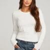 Clearance Moonlight White Long Sleeve Women Loungewear | Tops