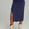Best Sale Mullen Midi Skirt - Dark Denim Women Loungewear | Bottoms