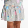 Clearance Multi Pineapple Girls Peplum Skort Kids Girls