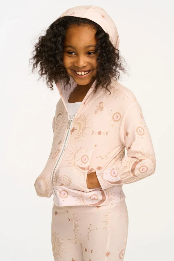 Outlet Mystical Sky Cozy Knit Zip Up Hoodie Kids Girls