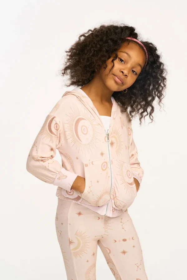 Outlet Mystical Sky Cozy Knit Zip Up Hoodie Kids Girls