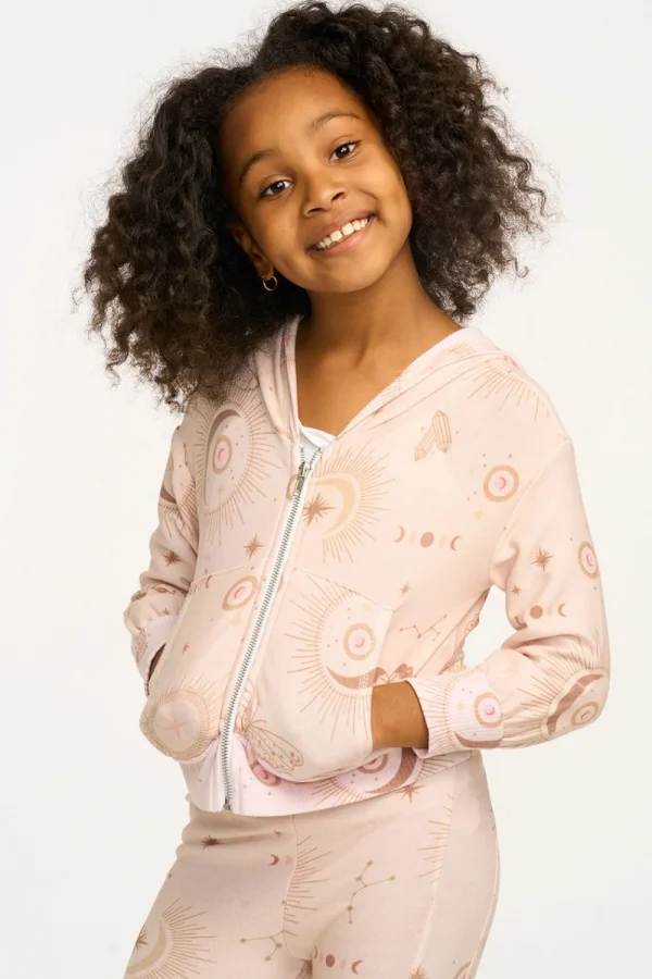 Outlet Mystical Sky Cozy Knit Zip Up Hoodie Kids Girls
