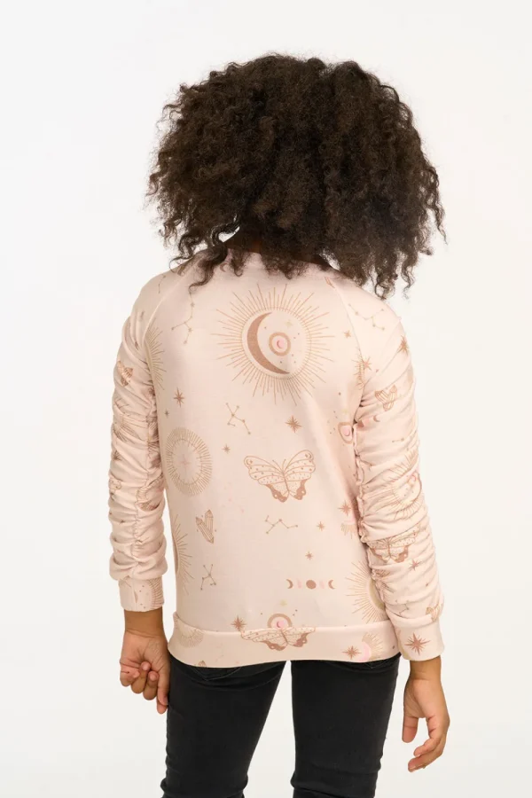 Flash Sale Mystical Sky Shirred Cozy Knit Pullover Kids Girls