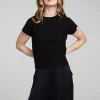 Sale Nahal Shadow Black Tee Women Loungewear | Tops