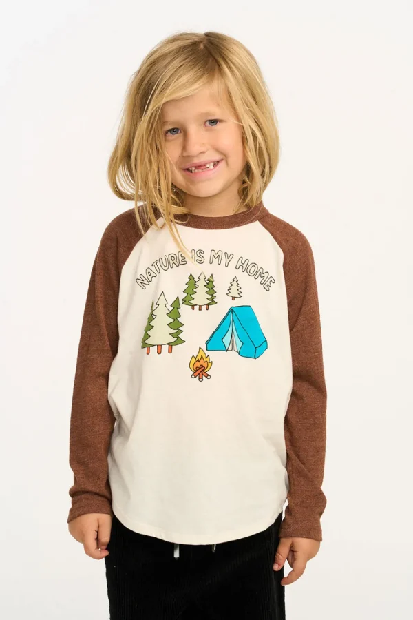 New Nature Is My Home Baseball Tee Kids/BOY Boys
