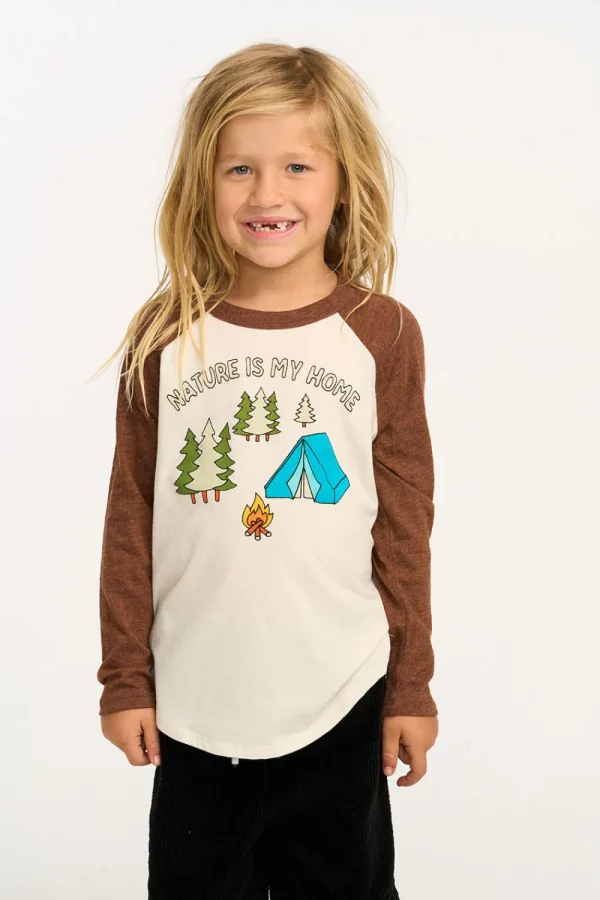 New Nature Is My Home Baseball Tee Kids/BOY Boys