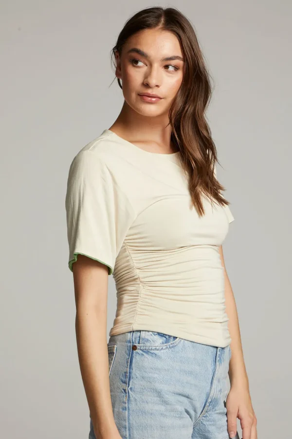 Fashion Ocala Whitecap Grey And Piquant Green Reversible Top Women Loungewear | Tops