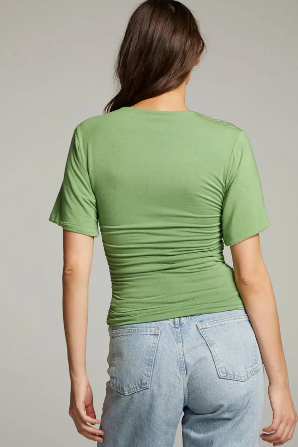 Fashion Ocala Whitecap Grey And Piquant Green Reversible Top Women Loungewear | Tops