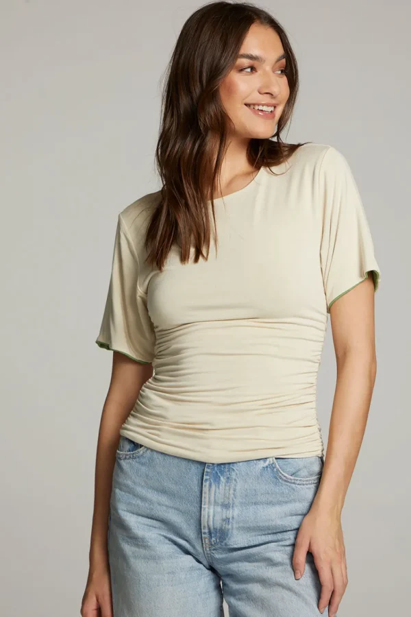 Fashion Ocala Whitecap Grey And Piquant Green Reversible Top Women Loungewear | Tops