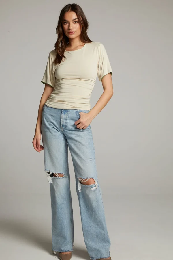 Fashion Ocala Whitecap Grey And Piquant Green Reversible Top Women Loungewear | Tops
