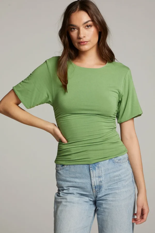 Fashion Ocala Whitecap Grey And Piquant Green Reversible Top Women Loungewear | Tops