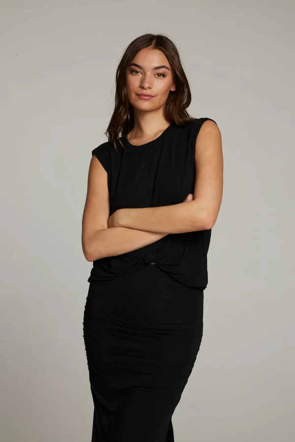 New Ocean True Black Tank Women Loungewear | Tops
