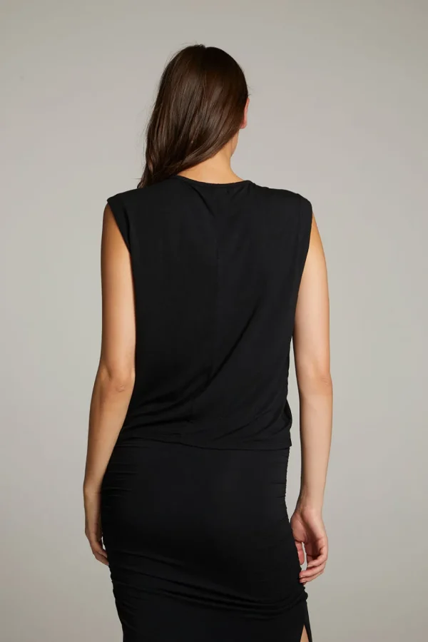 New Ocean True Black Tank Women Loungewear | Tops