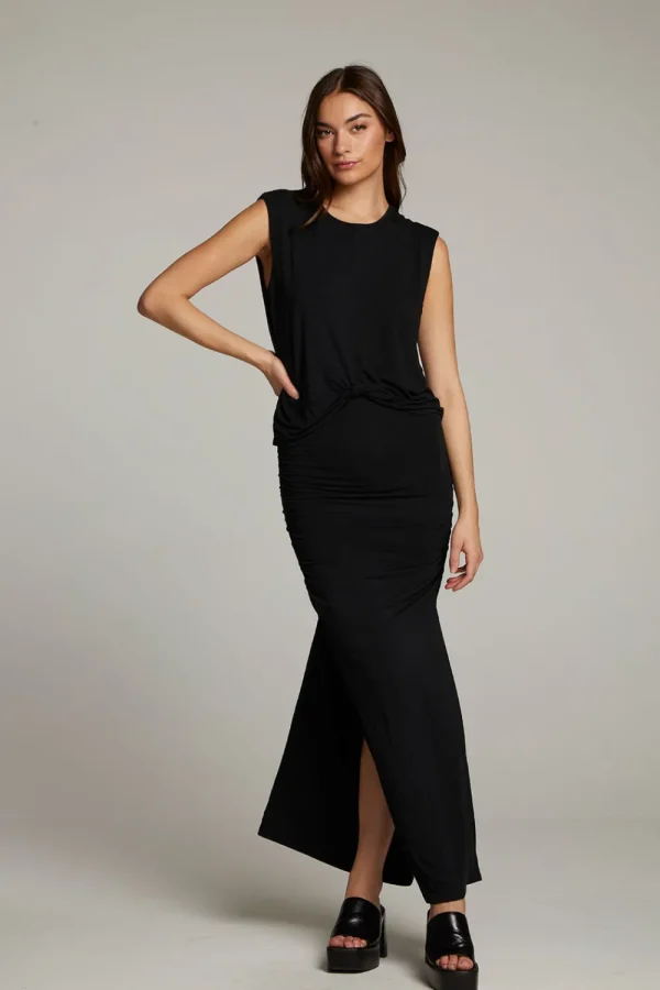 New Ocean True Black Tank Women Loungewear | Tops