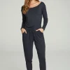 Best Sale Off The Shoulder Long Sleeve Jumpsuit Women Bottoms