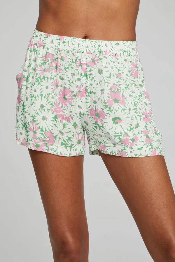 Discount Ollie Boxer Shorts - Daisy Floral Print Women Loungewear | Bottoms