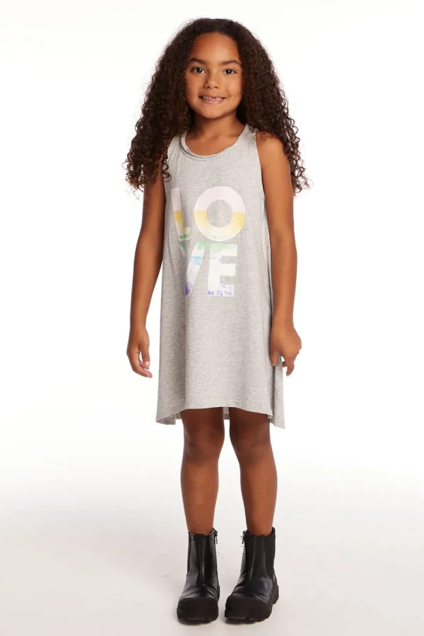 Best Sale Ombre Love Girls Cotton Jersey Tank Dress Kids Girls