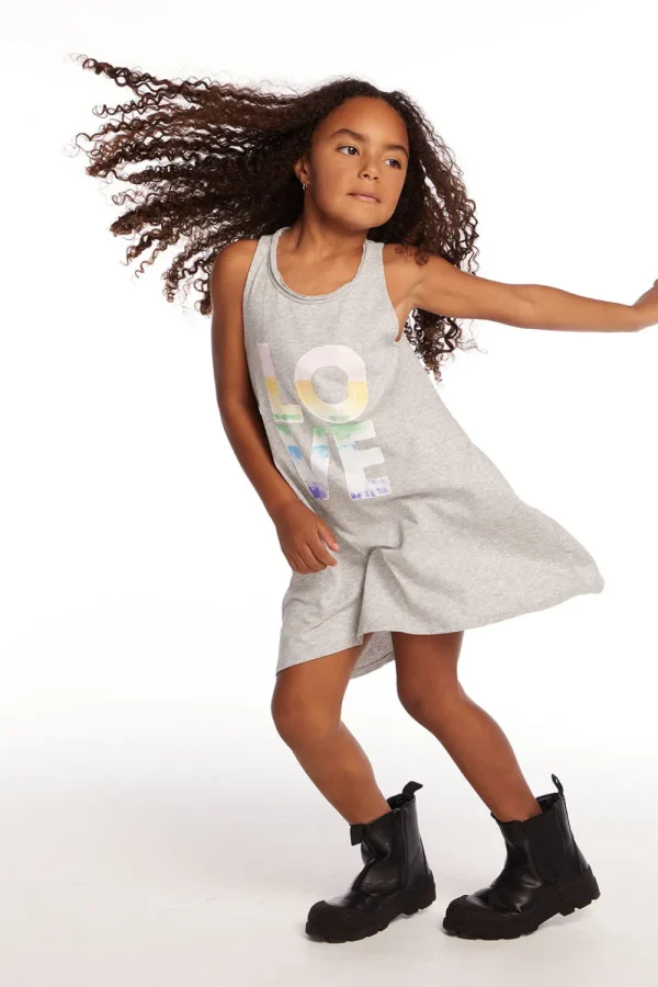 Best Sale Ombre Love Girls Cotton Jersey Tank Dress Kids Girls