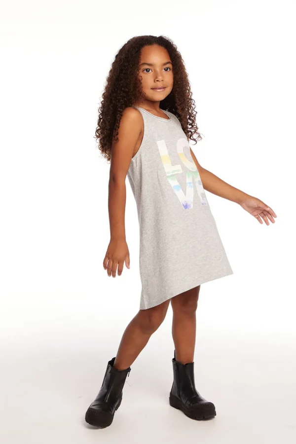 Best Sale Ombre Love Girls Cotton Jersey Tank Dress Kids Girls