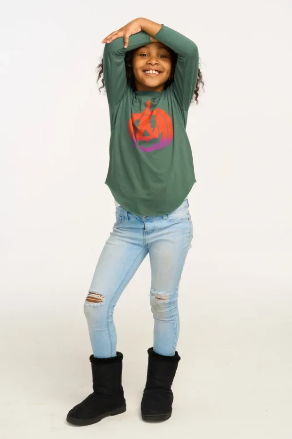 Store Ombre Pumpkin Long Sleeve Kids Girls