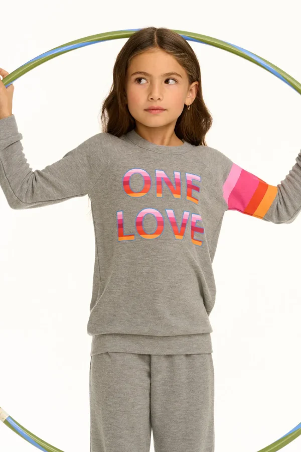 Clearance One Love Pullover Kids Girls