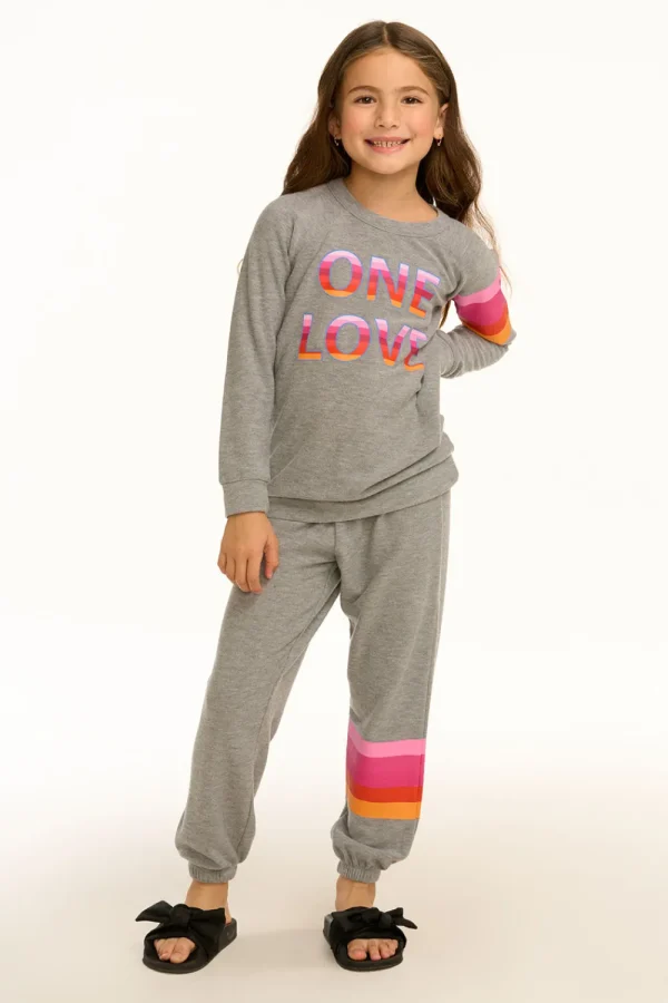Fashion One Love Sweatpants Kids Girls