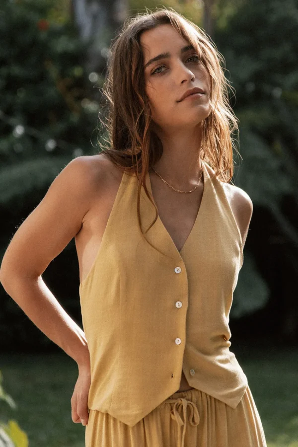 Online Orlando Parchment Vest Women Loungewear | Tops