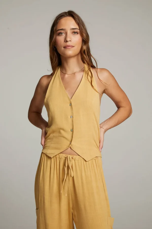 Online Orlando Parchment Vest Women Loungewear | Tops
