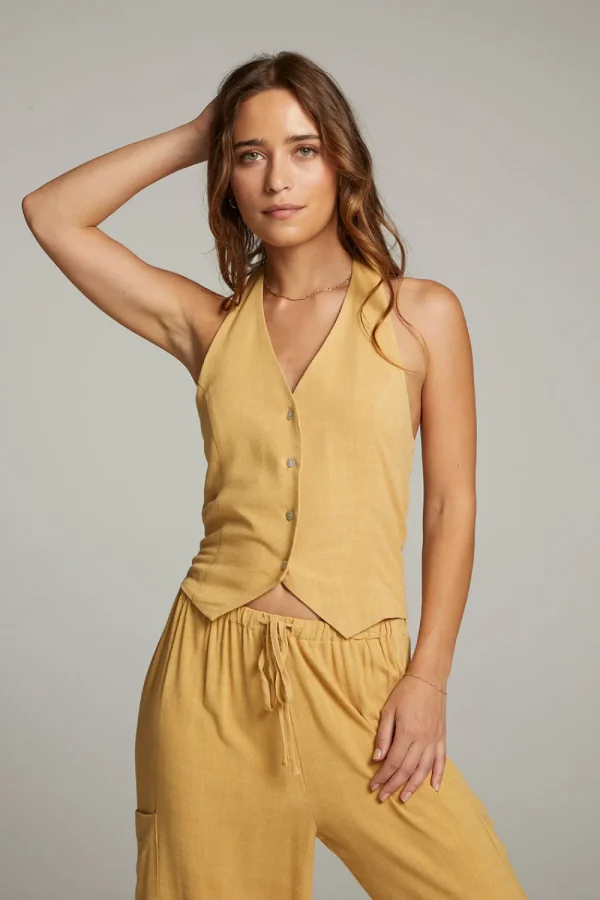 Online Orlando Parchment Vest Women Loungewear | Tops