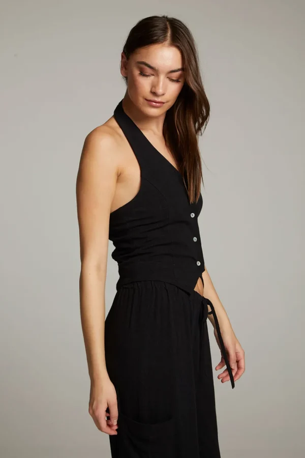 Sale Orlando True Black Vest Women Loungewear | Tops