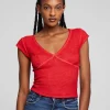 Hot Page Crimson Tee Women Loungewear | Tops