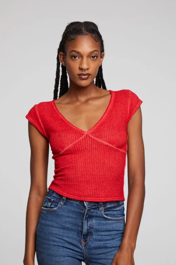 Hot Page Crimson Tee Women Loungewear | Tops