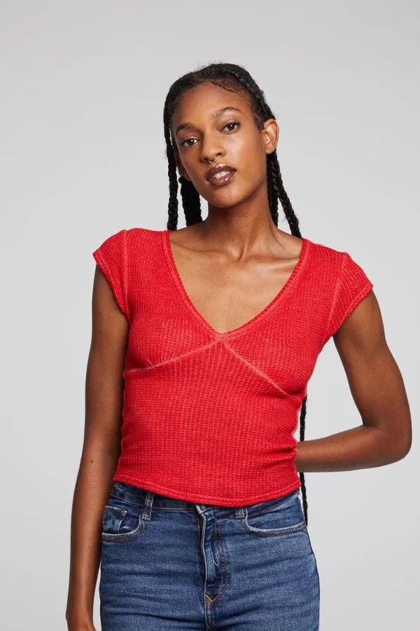 Hot Page Crimson Tee Women Loungewear | Tops