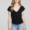 Flash Sale Page Shadow Star Black Tee Women Loungewear | Tops
