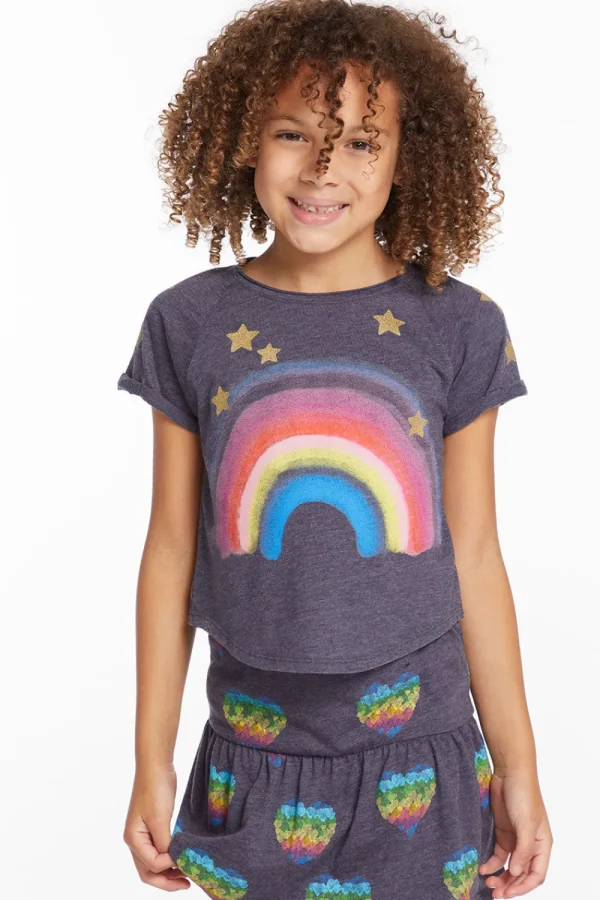 Store Painted Rainbow Girls Tee Kids Girls