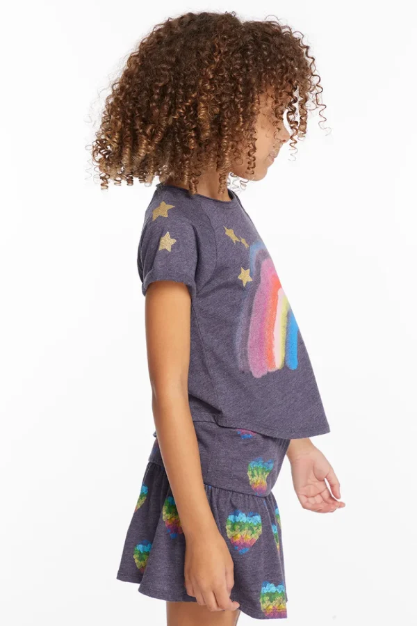 Store Painted Rainbow Girls Tee Kids Girls