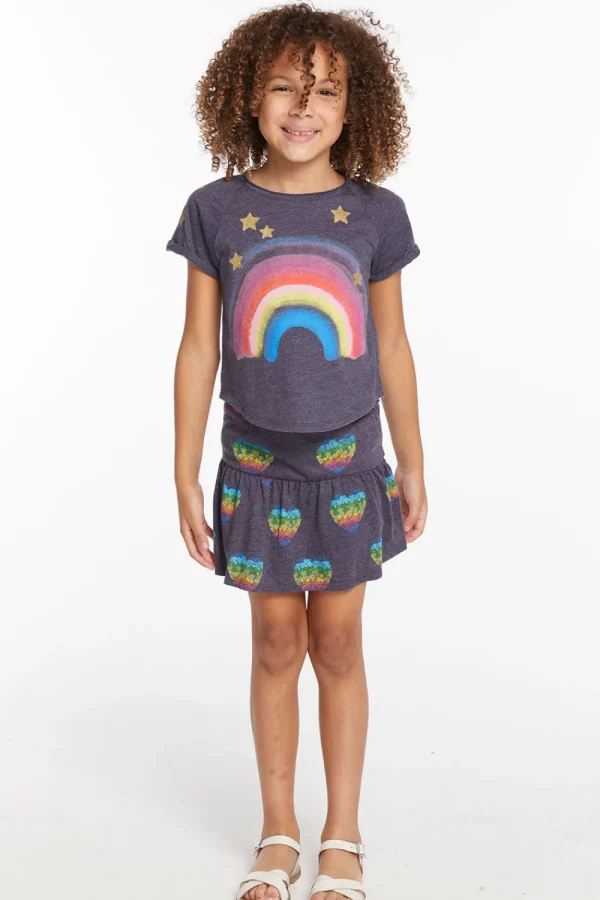 Store Painted Rainbow Girls Tee Kids Girls