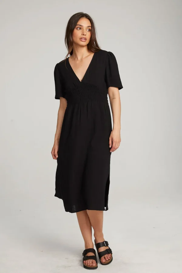 Hot Palmer Licorice Midi Dress Women Loungewear | Dresses