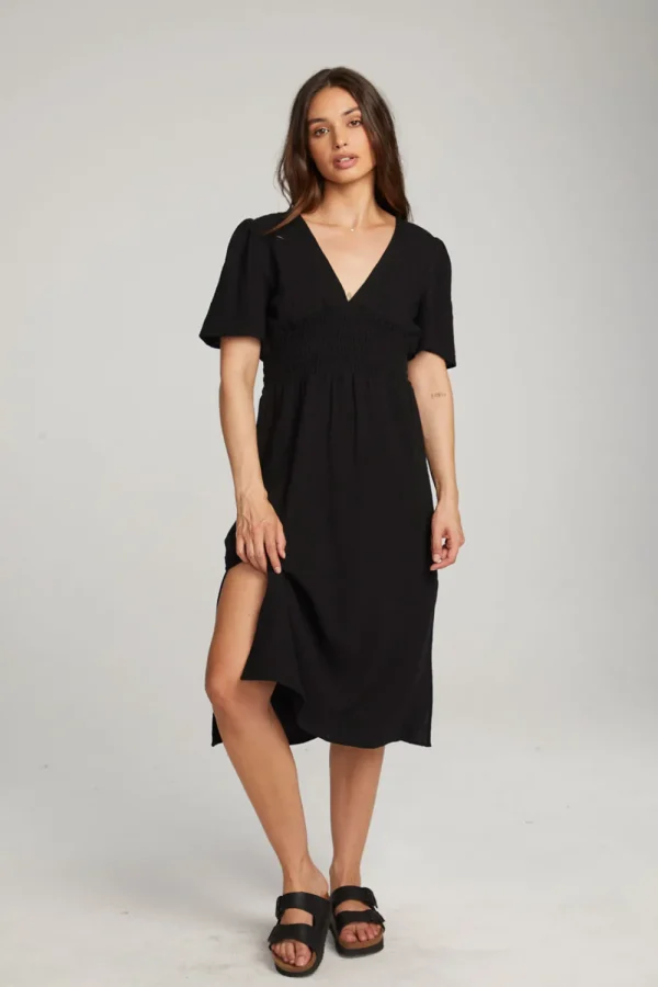 Hot Palmer Licorice Midi Dress Women Loungewear | Dresses