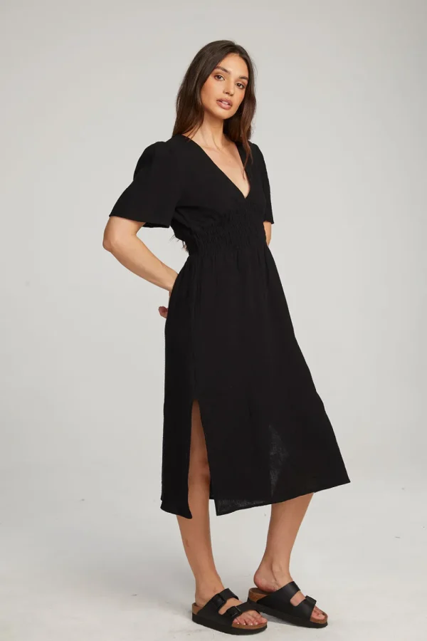 Hot Palmer Licorice Midi Dress Women Loungewear | Dresses