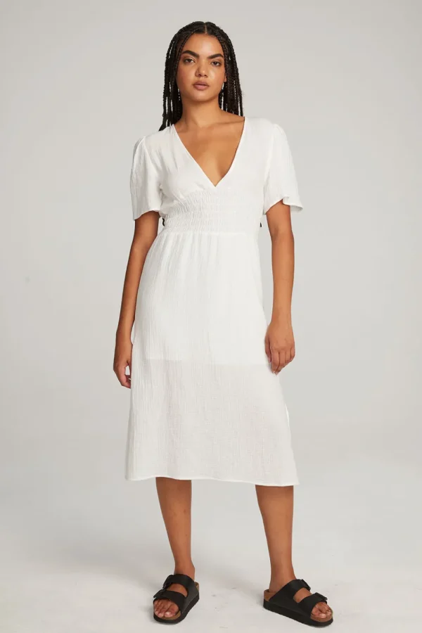 Outlet Palmer White Midi Dress Women Loungewear | Dresses